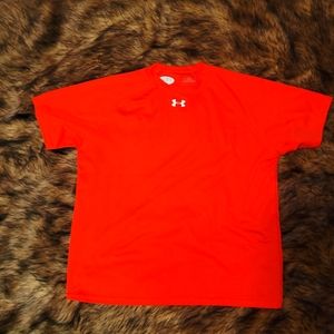 Orange Under Armour shirt